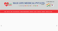Desktop Screenshot of maxlifemedical.com